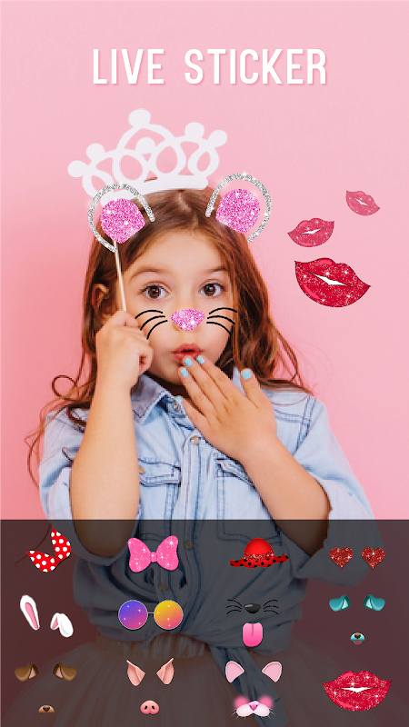 Screenshot 1 Face Sticker Face Filter Sweet Snap Camera